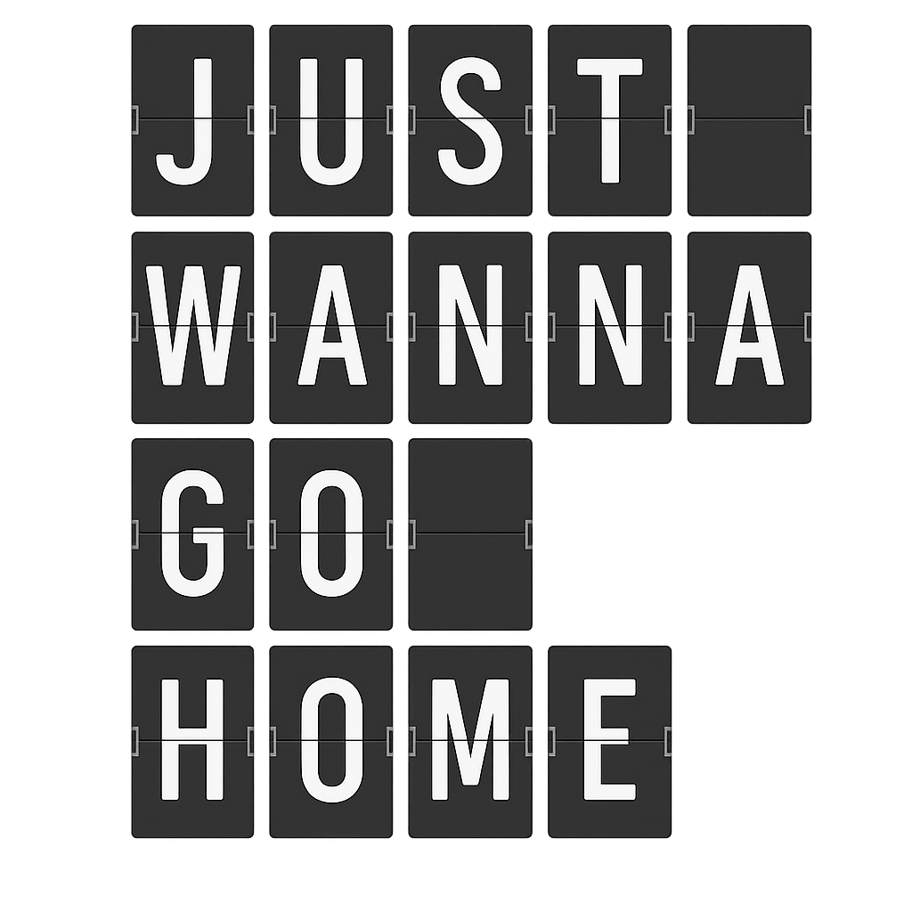 JUST WANNA GO HOME